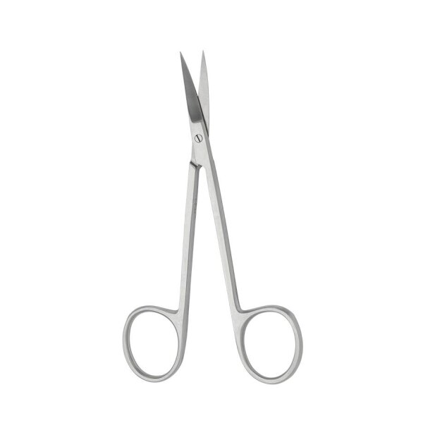 feine chir. Schere gebogen, spitz/spitz, 11,5 cm