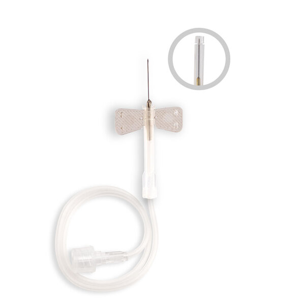 ECOFLO safety Perfusionsbestecke 27 G, 0,4 x 19 mm, grau (100 Stck.)