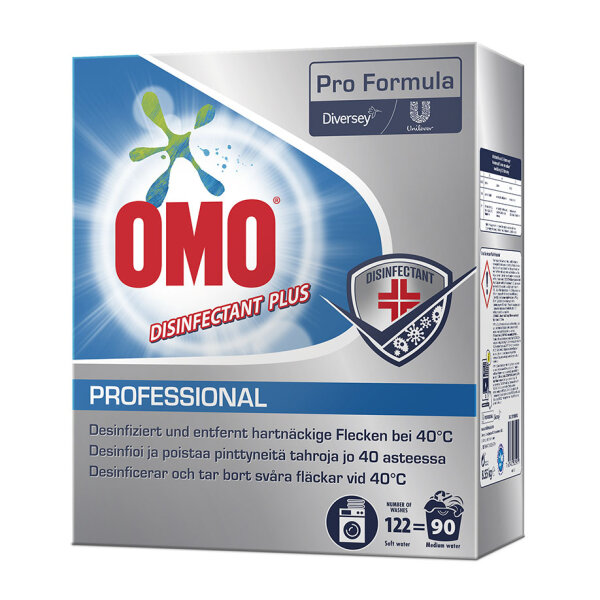 Omo Disinfectant Plus Professional  8.55 kg, enzymatisch, phosphatfrei * nur für den professionellen Gebrauch *