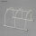 Bettbogen Uwe 75 x 60 x 40 cm aus Metall