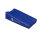 Injektionskissen 30 x 15 x 7.5/4 cm mit Kunstlederbezug blau mit RV