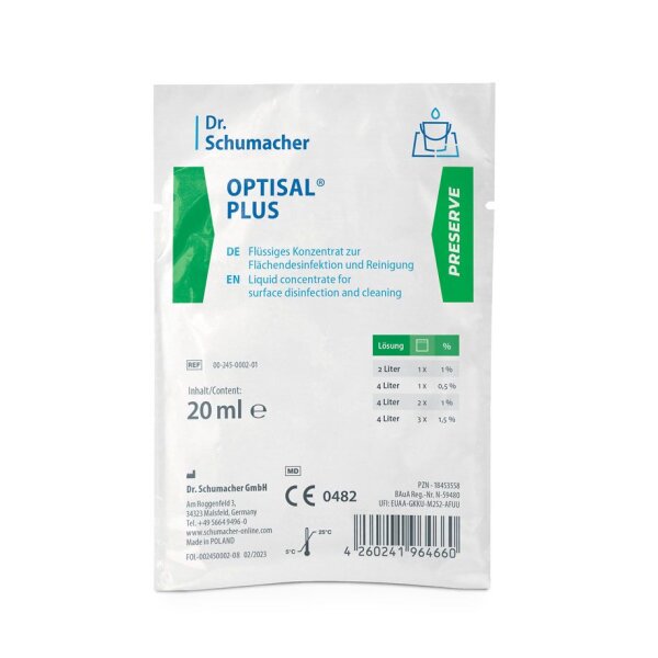 Optisal plus (200 x 20 ml) Flächendesinfektion * nur für den professionellen Gebrauch *