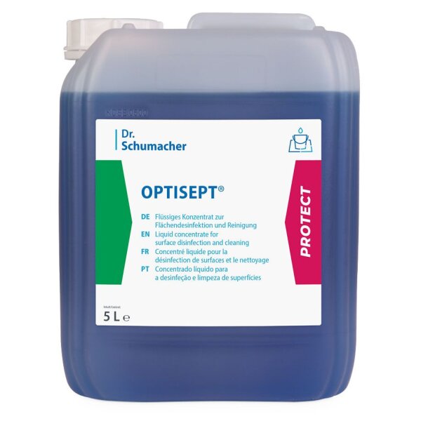 Optisept | Flächendesinfektion | Konzentrat | viruzid | 5 Liter Kanister