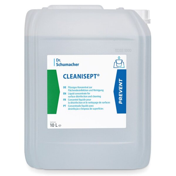 Cleanisept | Konzentrat zur Flächendesinfektion | alkoholfrei | 10 Liter Kanister