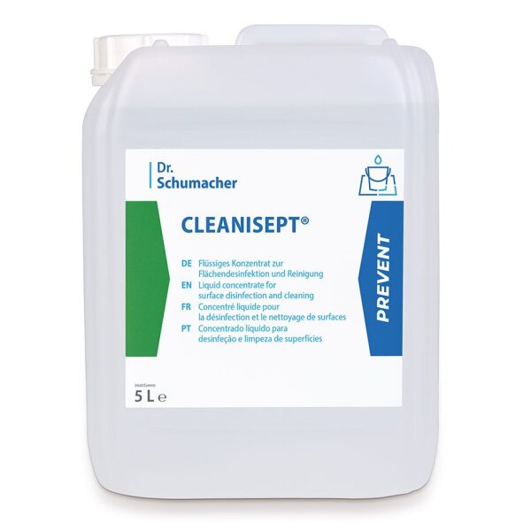 Cleanisept | Konzentrat zur Flächendesinfektion | alkoholfrei | 5 Liter Kanister