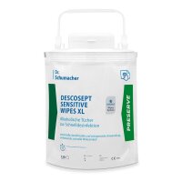 Descosept sensitive Wipes XL | 17,5x36cm | alkoholisch |...