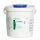 Eco Wipes Vliestuchspender | 5 Liter | unbefüllt | weiß | blauer Deckel | 1 Eimer
