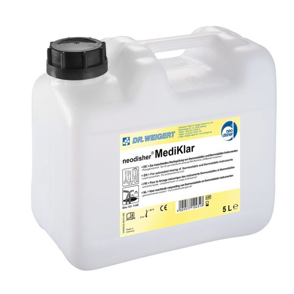 Neodisher Mediklar Klarspüler| flüssig | für MELAtherm chirugische Instrumente | 5 Liter