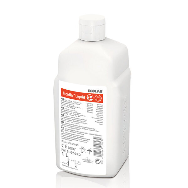 Incidin Liquid | alkoholhaltige Schnelldesinfektion | 1 Liter Flasche