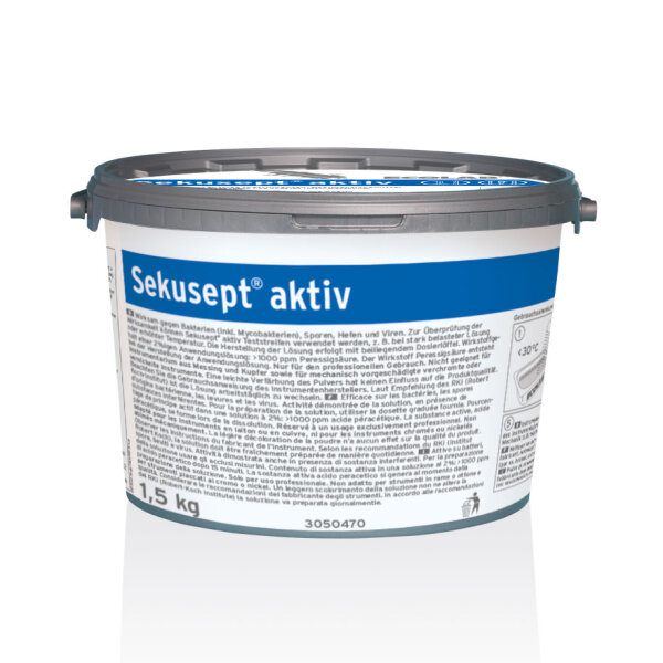 Sekusept aktiv | Instrumentendesinfektion | aldehydfrei | 1,5 kg Eimer