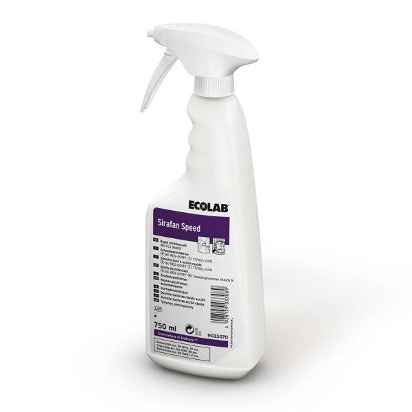 Sirafan Speed Flächendesinfektion (6 x 750 ml) * nur für den professionellen Gebrauch *