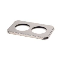Edelstahleinsatzdeckel für 2 Bechergläser...