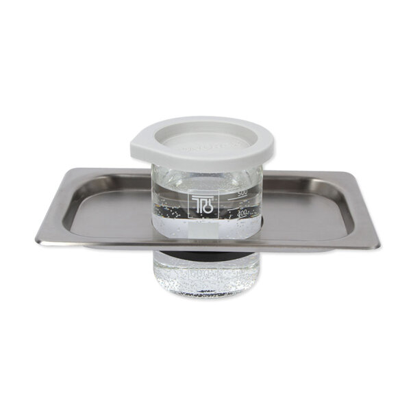 Edelstahl-Lochdeckel EM-20 DG mit 1 Glasbecher für Emmi 20 HC