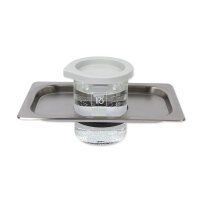 Edelstahl-Lochdeckel EM-20 DG mit 1 Glasbecher für...