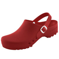 antist. ChiroClogs Special mit Fersenriemen rot, Gr. 38