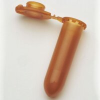 Safe-Lock Tubes 2,0 ml, PCR clean, ambra, rund mit Deckel...
