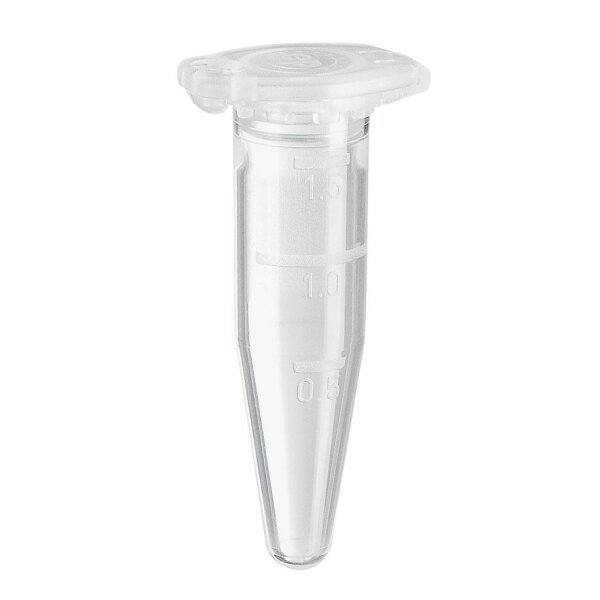 Safe-Lock Tubes Biopur 1,5 ml farblos, konisch mit Deckel (100 Stck.)