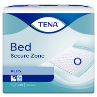 TENA Bed Plus (4 x 30 Stck.), Bettschutzeinlagen 60 x 90...