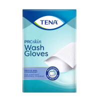TENA Wash Glove ohne Innenfolie, blau, Waschhandschuhe 16...
