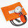 Prakticus II Blutdruckmessgerät Ø 68 mm 2-Schlauch, orange, kpl. im Etui
