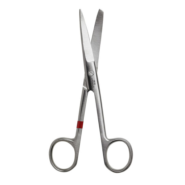 chir. Scheren gebogen, stumpf/spitz, 14,5 cm, zum Einmalgebrauch (25 Stck.)