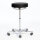 Arbeitshocker, Bezug compact schwarz, Höhenverstellung 57 - 76 cm mit Ringauslösung, ohne Fußring  (Strecke)