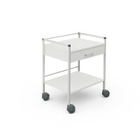 Basiswagen 08/16, 733 mm hoch, mit 1 Schublade, weiß