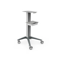 bravo Basiswagen 5, grau, mit Metall- Ablageplatten und...