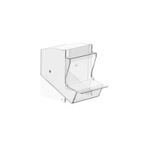 Einzelschütte klein, inkl. Staubschutzdeckel