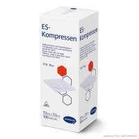 ES-Kompressen unsteril 16-fach 7,5 x 7,5 cm (100 Stck.)