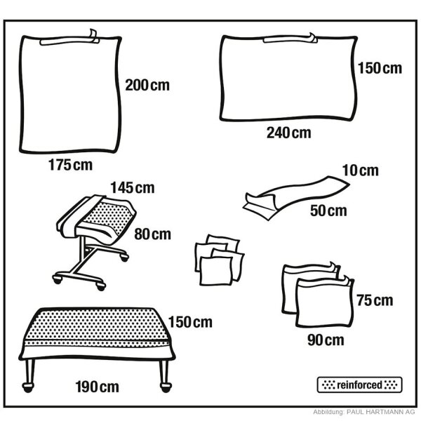 Foliodrape Protect Universal Set IV einzeln steril verpackt (8 Sets)