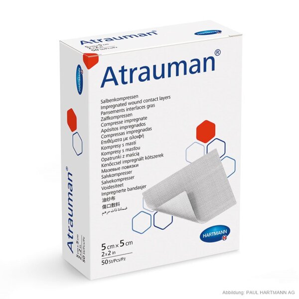 Hartmann Atrauman | Salbenkompresse | steril | 5 x 5cm | 50 Stück