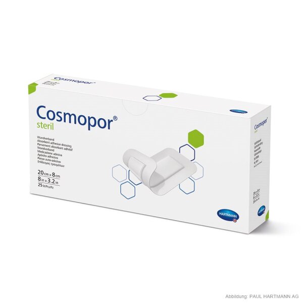 Hartmann Cosmopor Steril | Wundverband | 20 x 8 cm | 25 Stück