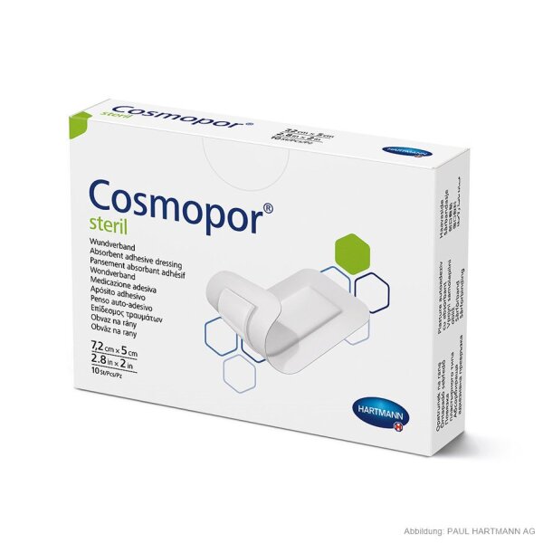 Hartmann Cosmopor| steril | Wundverband | 7,2 x 5 cm | 10 Stück