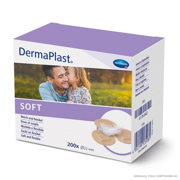 Hartmann DermaPlast sensitive Q22mm | 200 Strips