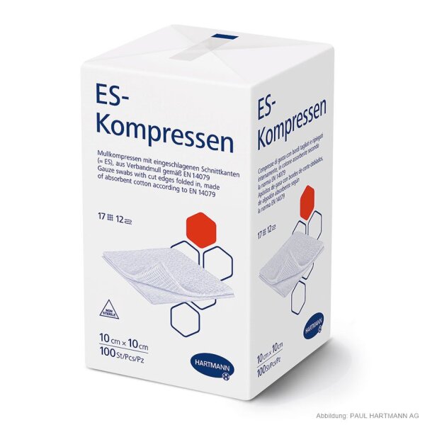 Hartmann ES-Kompressen | 12-fach | unsteril | 10 x 10 cm | 100 Stück