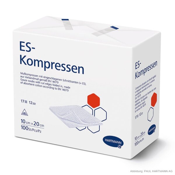 Hartmann ES-Kompressen | 12-fach | unsteril | 10 x 20 cm | 100 Stück