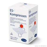 Hartmann ES-Kompressen | 8-fach | unsteril | 7,5 x 7,5cm...