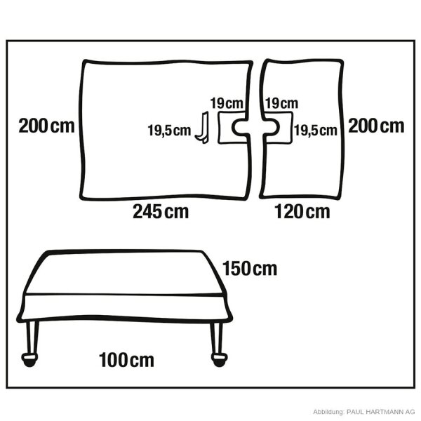 Foliodrape Protect HNO-/MKG-Set III steril, einzeln verpackt (6 Sets)