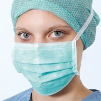 Foliodress mask Comfort Anti splash OP-Masken grün...