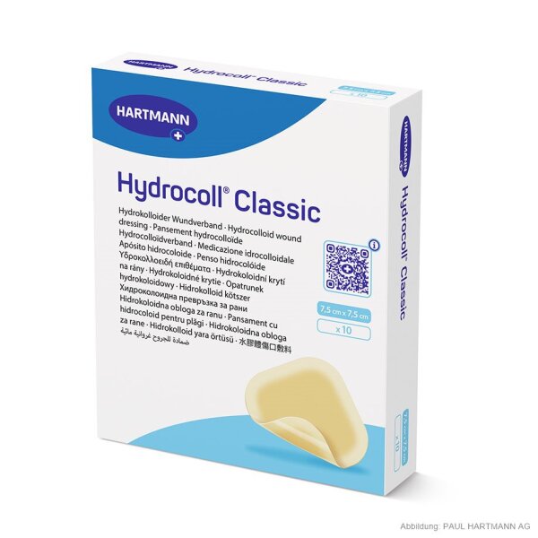 Hartmann Hydrocoll Classic | Hydrokolloidverband | 7,5 x 7,5 mm | steril | 10 Stück