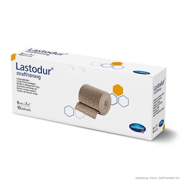 Lastodur straff/strong Langzugbinden 7 m x 6 cm (10 Stck.)