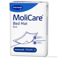 MoliCare Bed Mat Eco 9 Tropfen Krankenunterlagen 60 x 90...