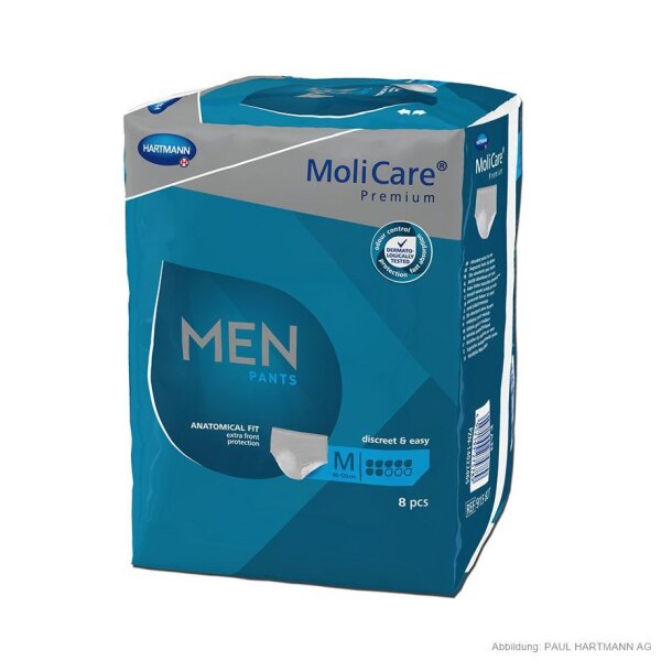 MoliCare Premium MEN PANTS 7 Tropfen Gr. M, Inkontinenzslips (8 Stck.)