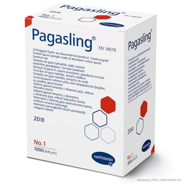 Hartmann Pagasling Schlinggaze-Tupfer | unsteril | Gr. 1 | haselnußgroß | 1000 Stück