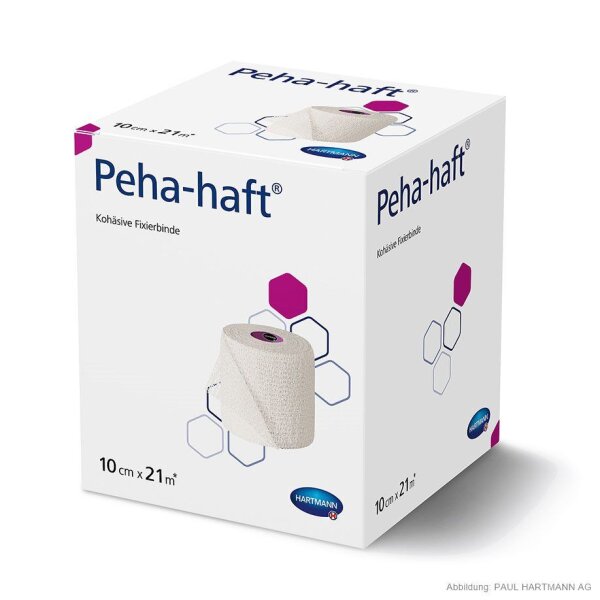 Hartmann Peha-haft kohäsive, elastische Fixierbinde | latexfrei | 10cm x 21m | weiß | 1 Stück