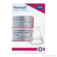 Veroval 2in1 Infrarot-Fieberthermometer Schutzkappenset...