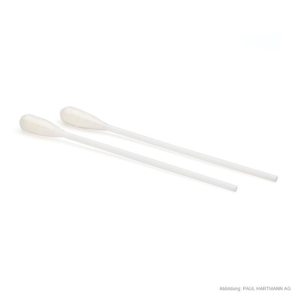 Wattestäbchen 15 cm, steril, aus PP, mit großem Wattekopf Ø 10,5 mm (100x2 Stck.)
