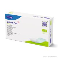 Zetuvit Plus Silicone Saugkompressen steril 10 x 20 cm...
