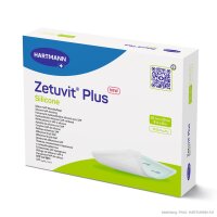 Zetuvit Plus Silicone Saugkompressen steril 20 x 20 cm...